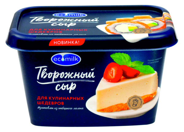 Творожный сыр 350гр "Экомилк" 60%