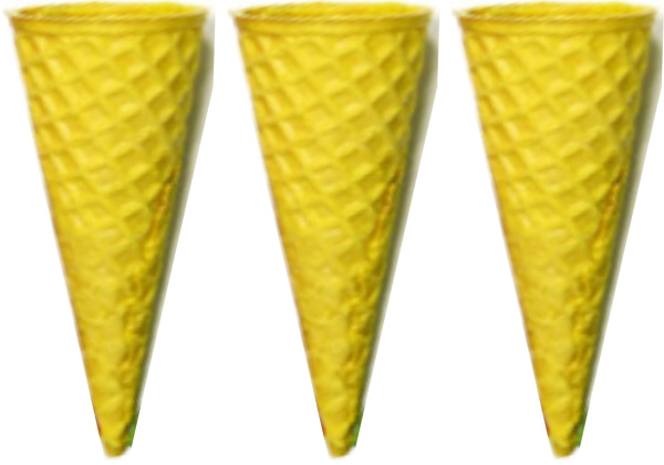 Рожки вафельные жёлтый 110мм 10 шт