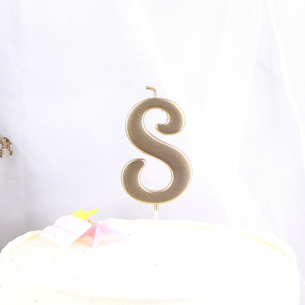 Свеча для торта "Цифра 8" Шампанское 5,5см