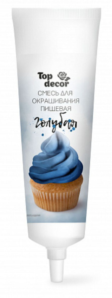 Жидкий краситель Топ продукт цвет голубой, 100 гр.