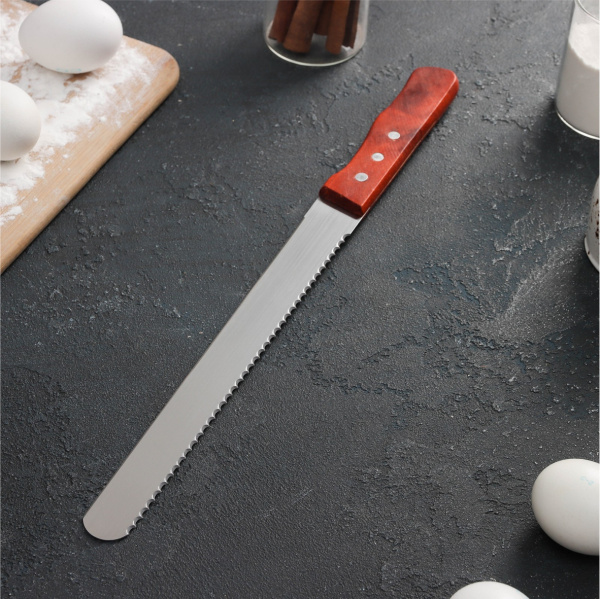 Нож пила 35см для бисквита