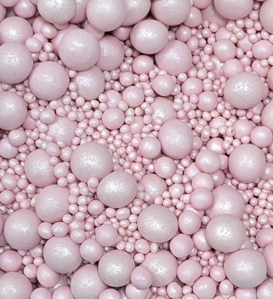Посыпки Жемчужный Микс розовый 50гр