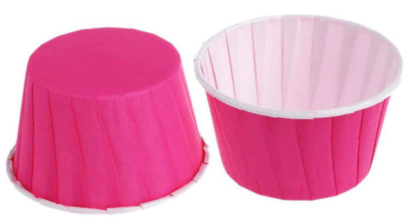 Форма бумажная МАФФИН 50*40мм Фуксия 100 шт