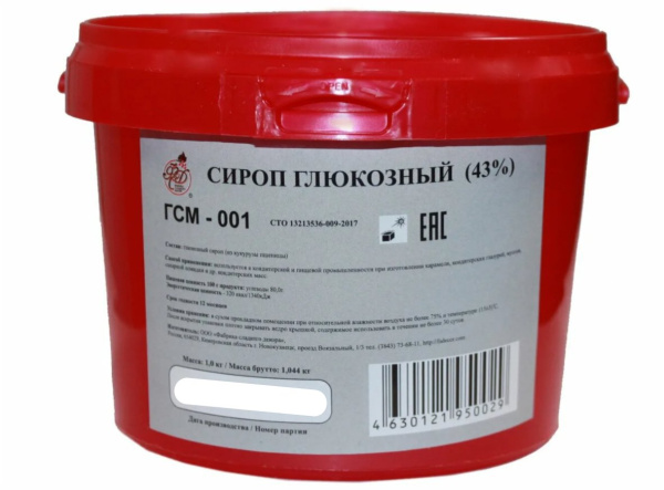 Глюкозный сироп 43% 1000 гр Ф.Д