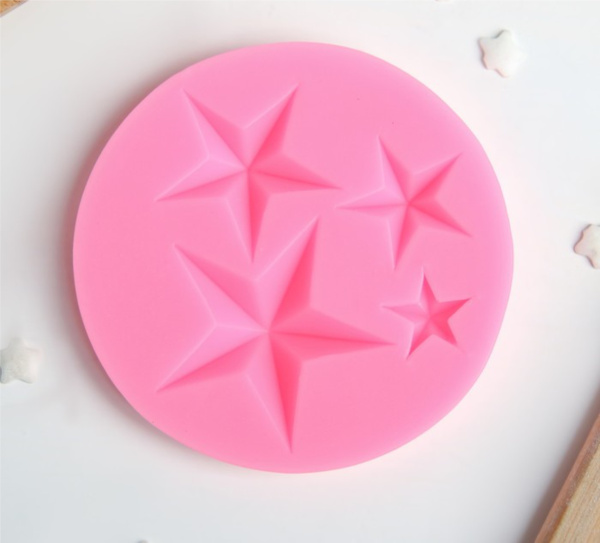 Молд силиконовый «Звезда», 8×8 см, цвет МИКС
