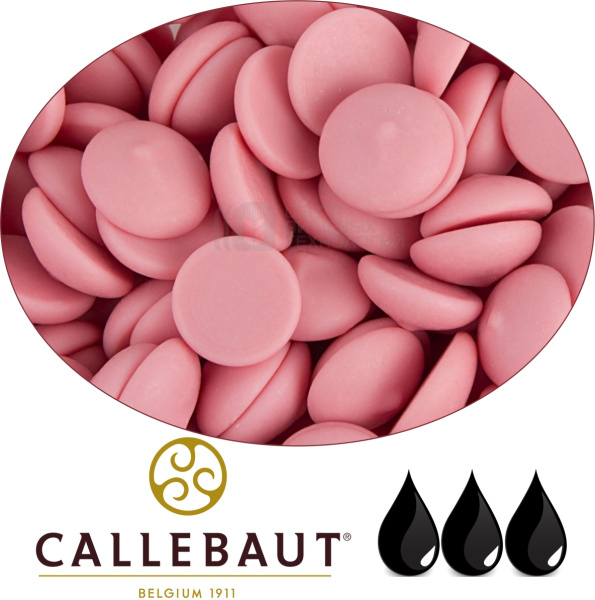 Шоколад 200гр со вкусом Клубники Barry Callebaut