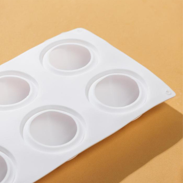 Форма для муссовых десертов и выпечки «Вихрь», 29,8×17,5×2,5 см, 6 ячеек