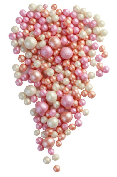 Драже зерновое 50 гр персик/розов/сереб. микс #177