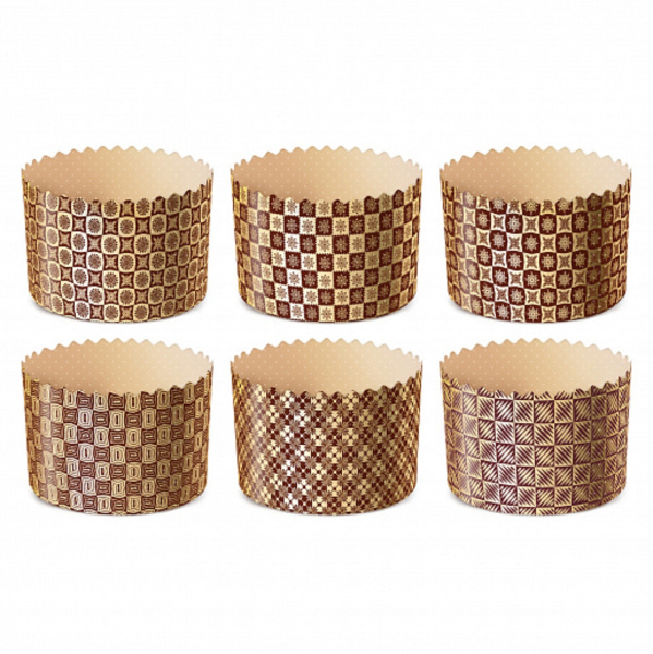 Форма бумажная 1шт микс (d134xh100мм) "Новый стандарт"