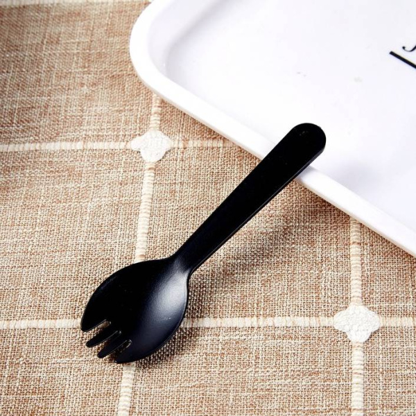 Ложка пластиковая 10 шт цвет: чёрный Ложка пластиковая 10 шт цвет: чёрный