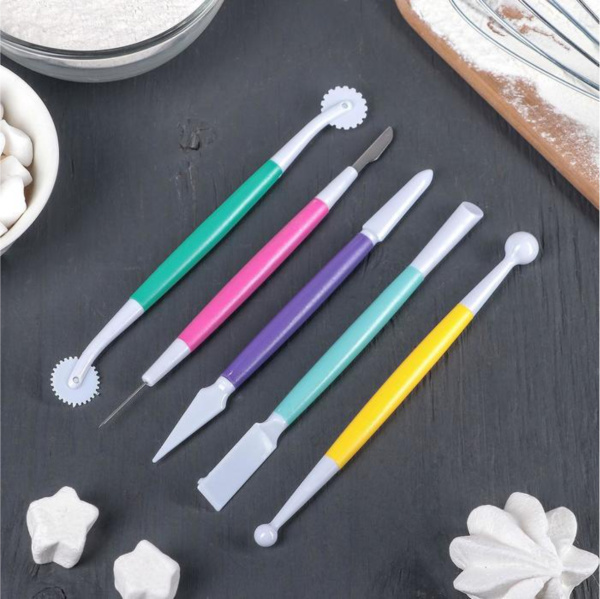 Набор для моделирования кондитерских украшений 5 шт