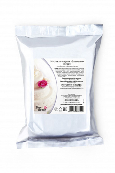 Мастика сахарная Топ Декор, цвет белый, 0,6 кг