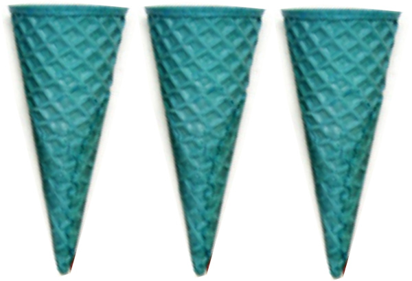 Рожки вафельные голубой 110мм 10 шт