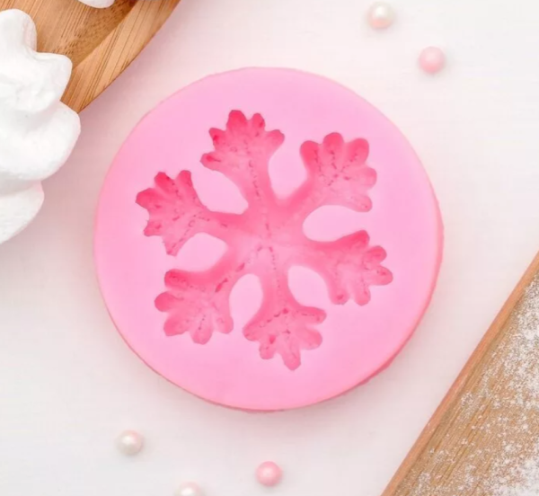 Силиконовый молд снежинка 6,5см