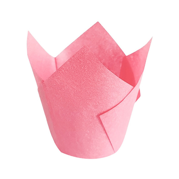 Форма для маффина Тюльпан светло-розовый 50х80мм