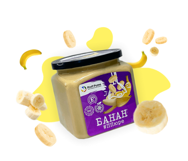 Пюре Банан "Proff Puree" 0,5 кг.