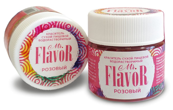Розовый краситель сухой вод. 5гр