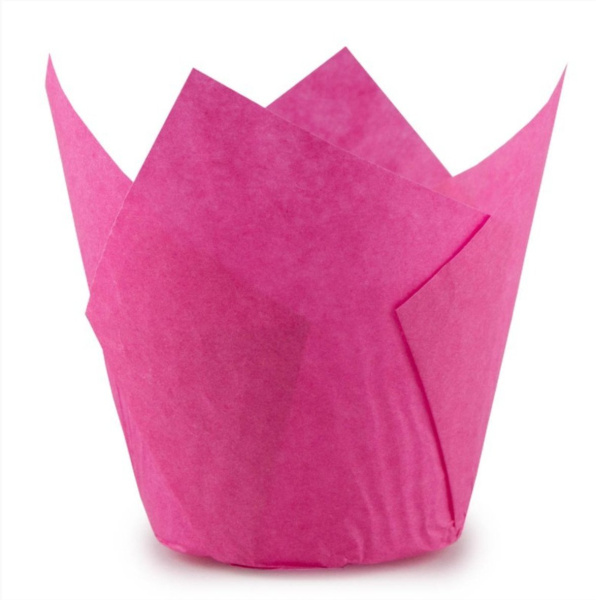 Форма для маффина Тюльпан Розовый 50 х 80 мм