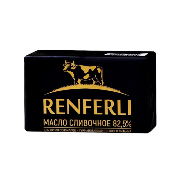 Масло сладко-сливочное несоленое Renferly 82.5%, 400гр
