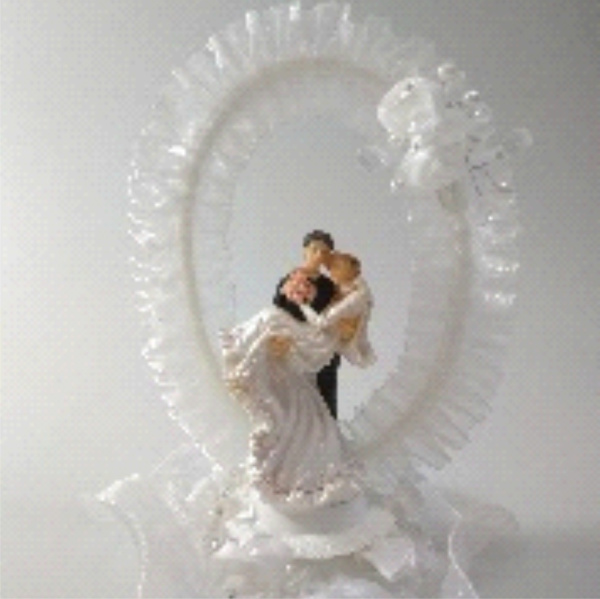 Свадебные фигуры Пара с аркой 37см